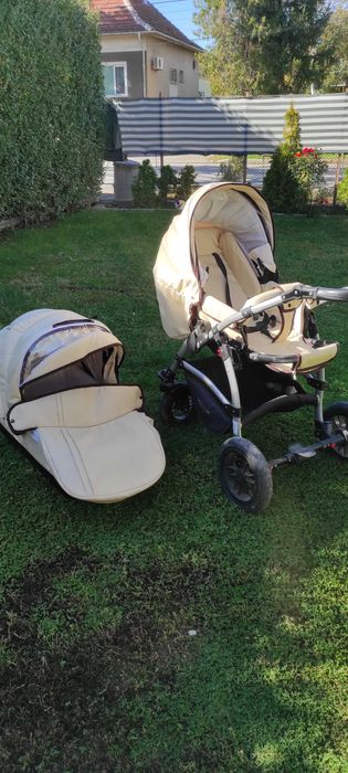 Детска количка Dizain Baby 2in1 Кожа