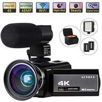Camera video 4K, 48mp, WIFI, IR Night Vision 16X, obiectiv unghi larg.