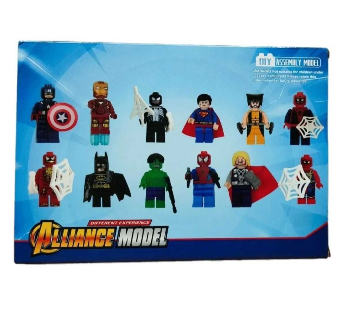 Комплект 12 броя фигурки тип Лего Спайдърмен Avengers Непобедимите