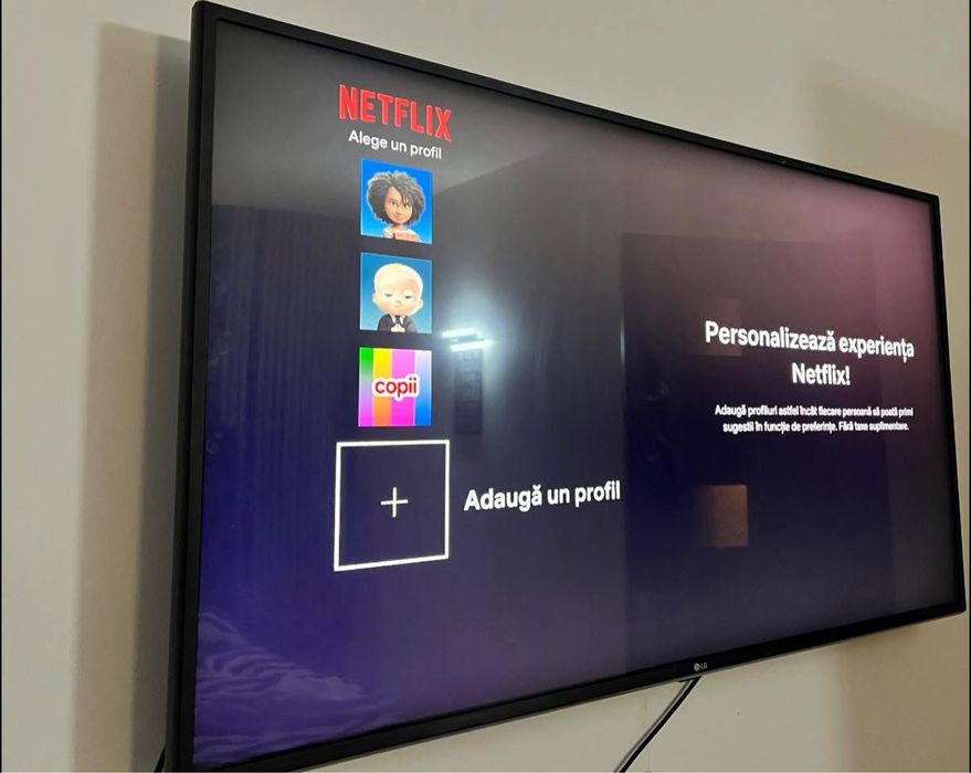 Lg led smart TV 126 cm dimensiune .