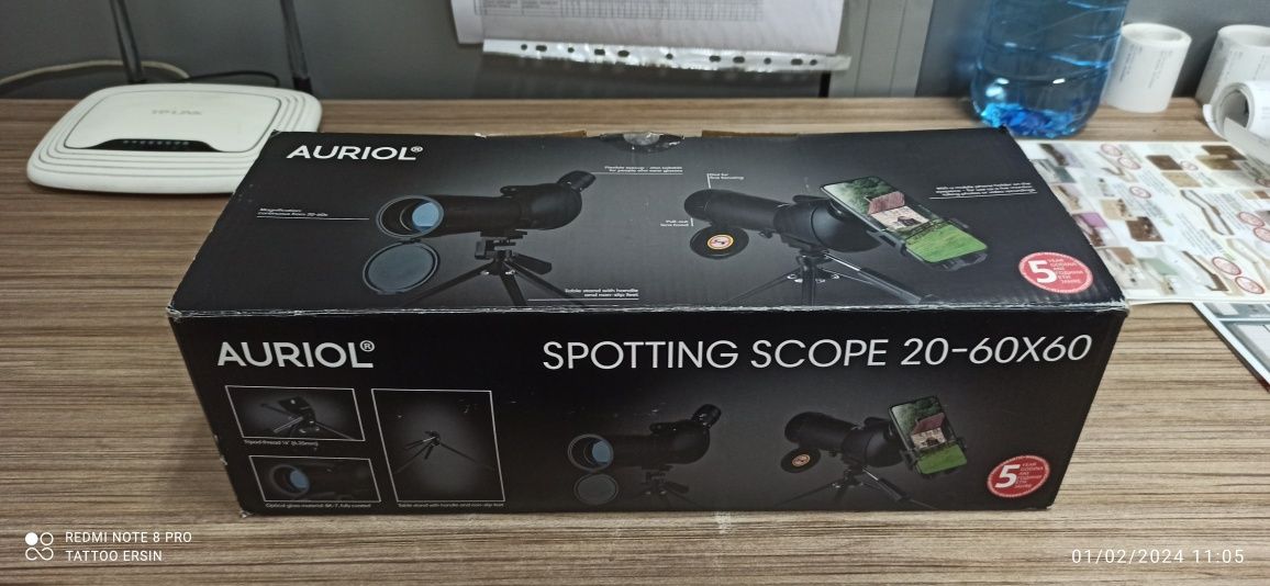 Auriol spotting scope 20-60x60