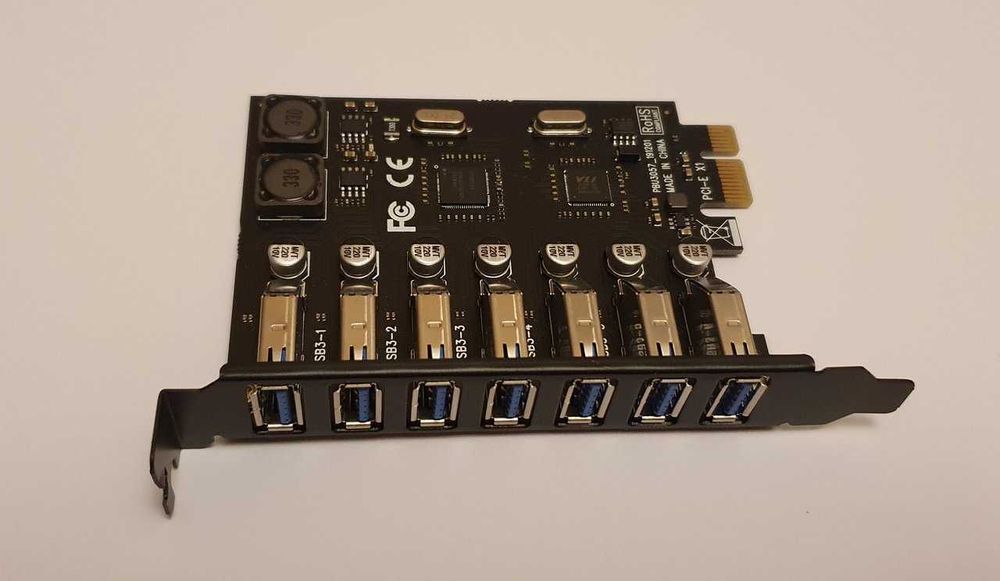Adaptor PCIe x1 cu 4 sau 7 porturi USB 3.0