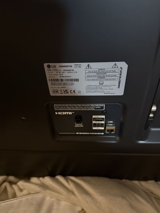 Телевизор LG 43NAN082T3B