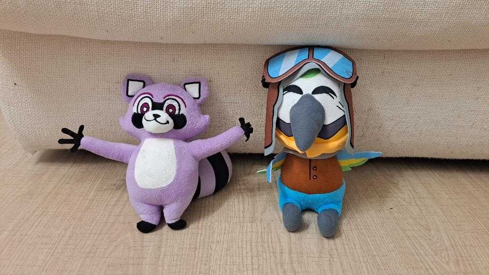 NOU - Plus Miss Circle, Rambley the Racoon si Mollie Macaw 20/30/35 cm