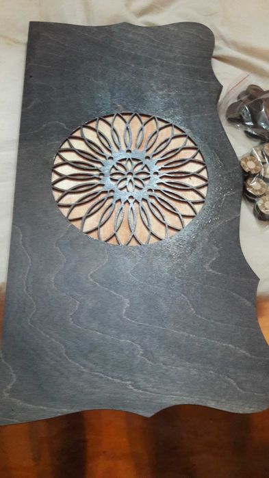 Новые нарды . Снежинка . Размер доски 47 см на 24 см Резные