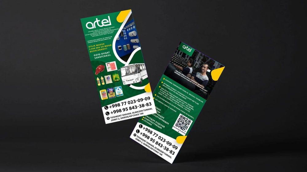 Flayer hizmati kota partiya daxam mavjud