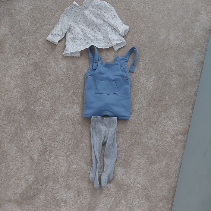 Set salopera si camasa baiat 6-9 luni (75cm) Mayoral