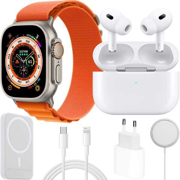 НОВЫЕ Часы Комбо Комплект 5в1, Смарт Часы Apple Watch Airpods Magsafe