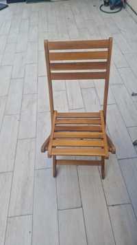 Set 6 scaune pliante lemn