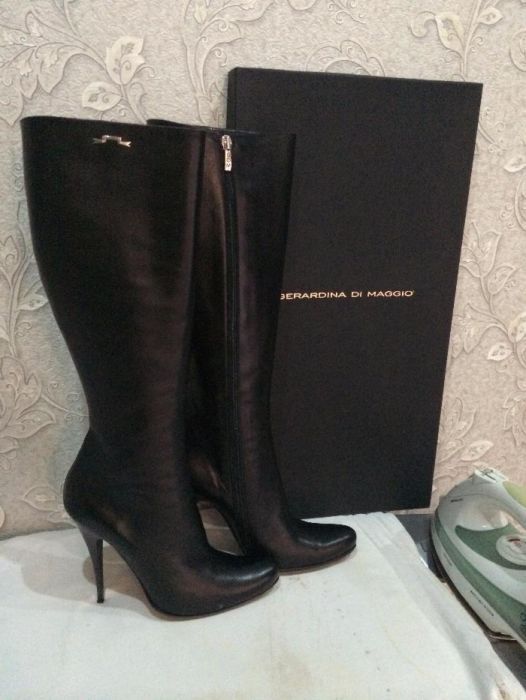 Продам осенние сапоги из натуральной кожи Италия за 55000 тг