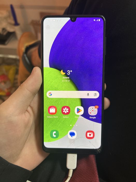 Samsung Galaxy A22 64 гб полностью очищен