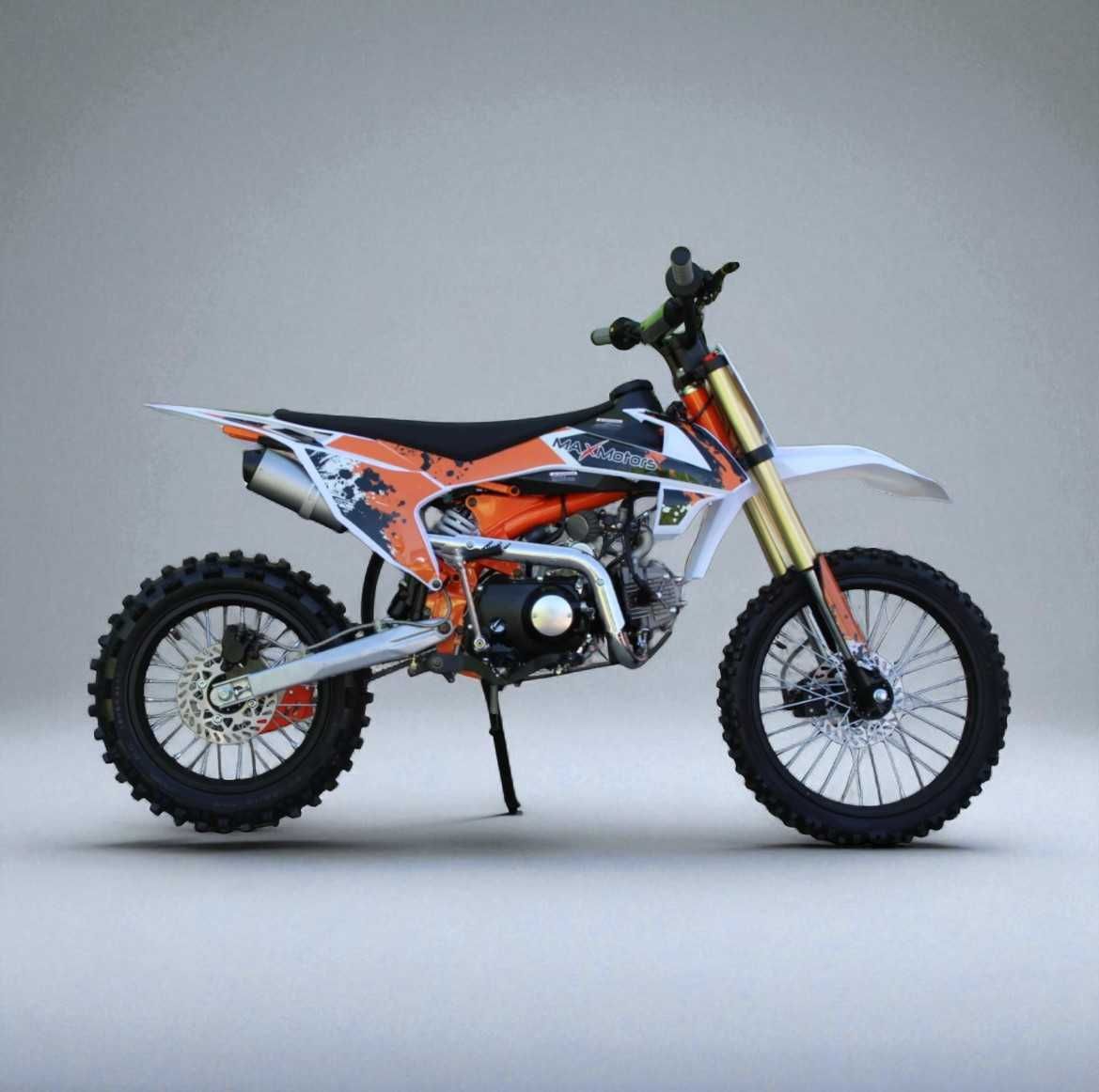 Бензинов Кросов мотор 125 кубика MaxMotors Orange
