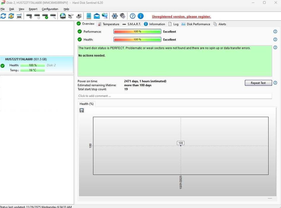 Dell HGST 1W10016/HUS722T1TALA600 1TB, 7200rpm, 6Gbps, 128MB RAM, SATA