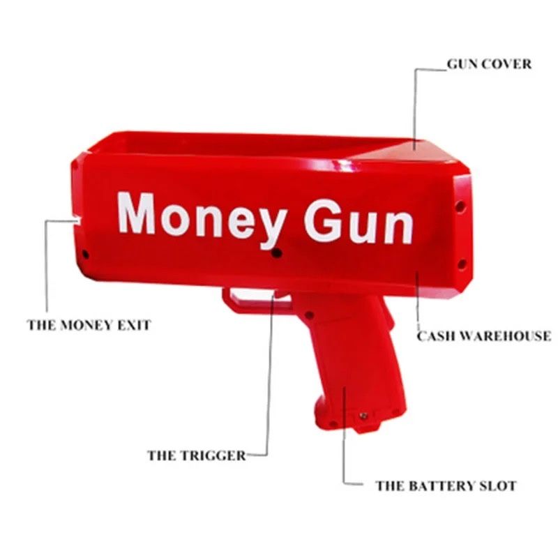 Пистолет за пари/Money gun/Парти пистолет за пари