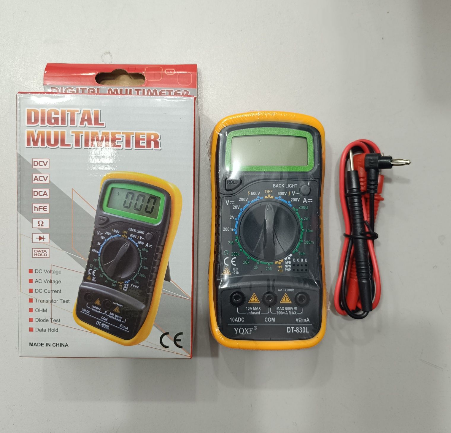 Цифровой мультиметр тестер Digital Multimeter DT-830L testr