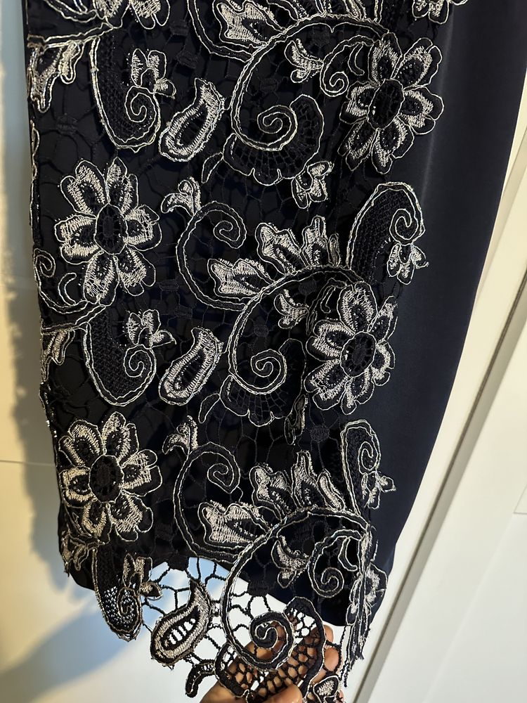 Rochie dantelă albastră