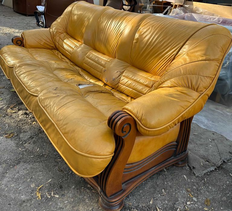 Canapea 2,20 m Cu cadru din lemn masiv pentru reconditionare