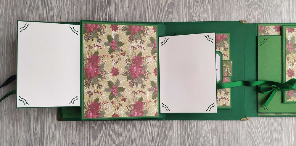 Коледен скрапбук албум в зелено /43.8