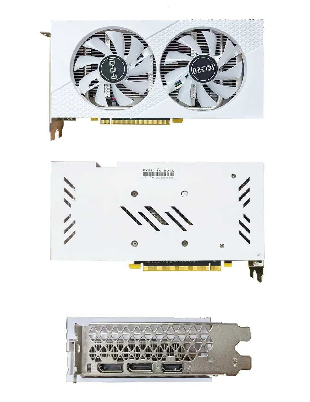 Видеокарта ELSA AMD RX 580 8GB GDDR5 256bit белая RGB