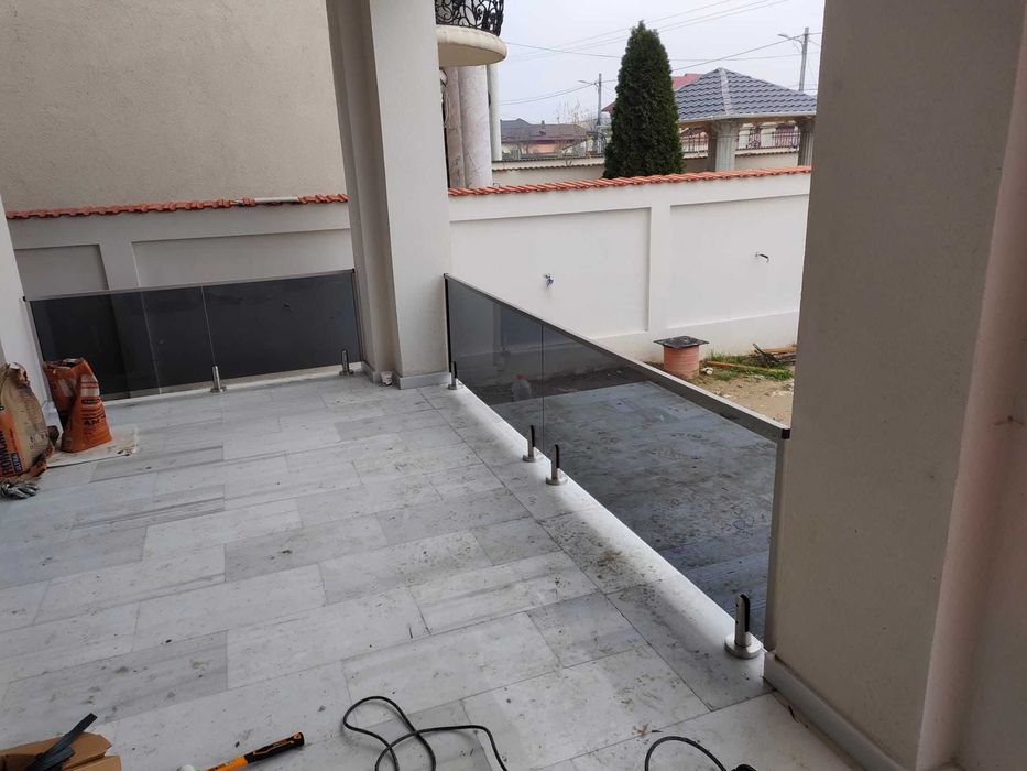 balustrada din sticla ieftina
