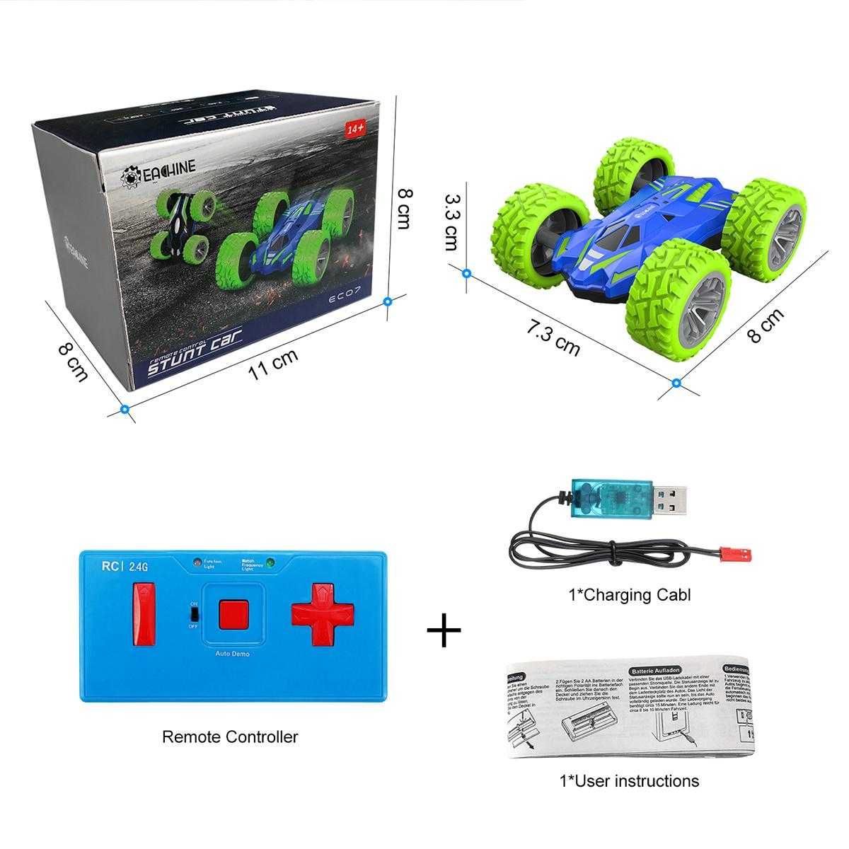 Супер Бърза Кола с дистанционно за Дрифт Eachine 15км/ч с USB зареждан