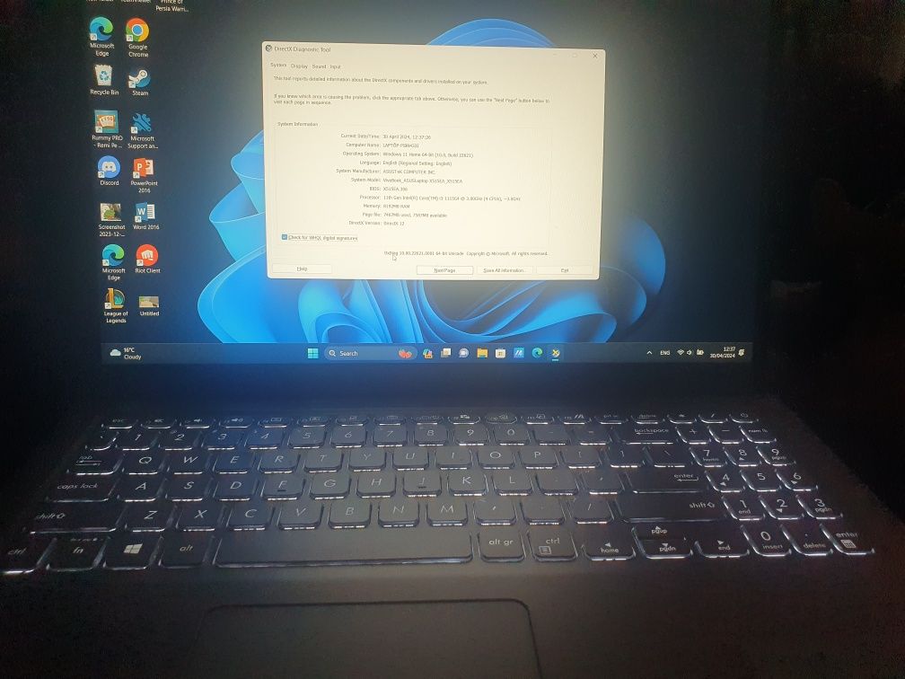 Laptop Asus x515ea