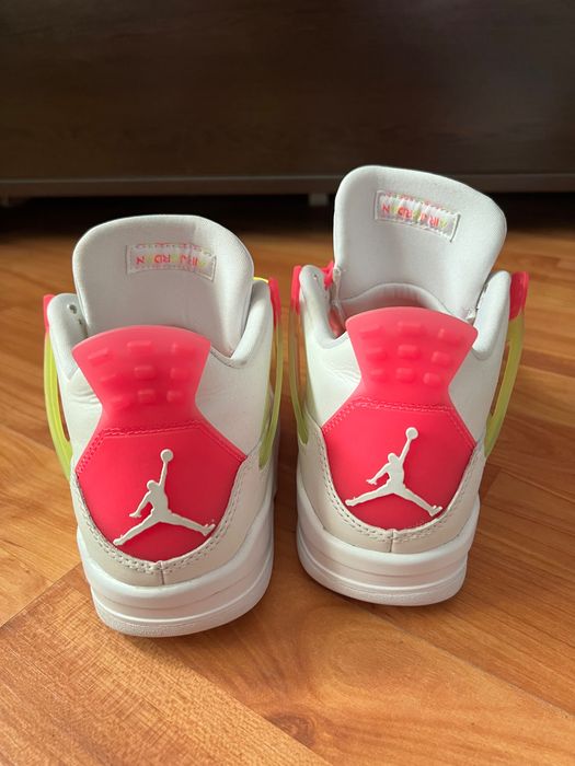 Air Jordan 4 white lemon pink
