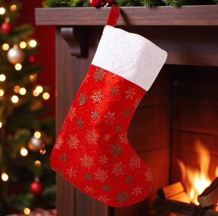 IVI Новогодний носок для подарков JS-1568 40 см