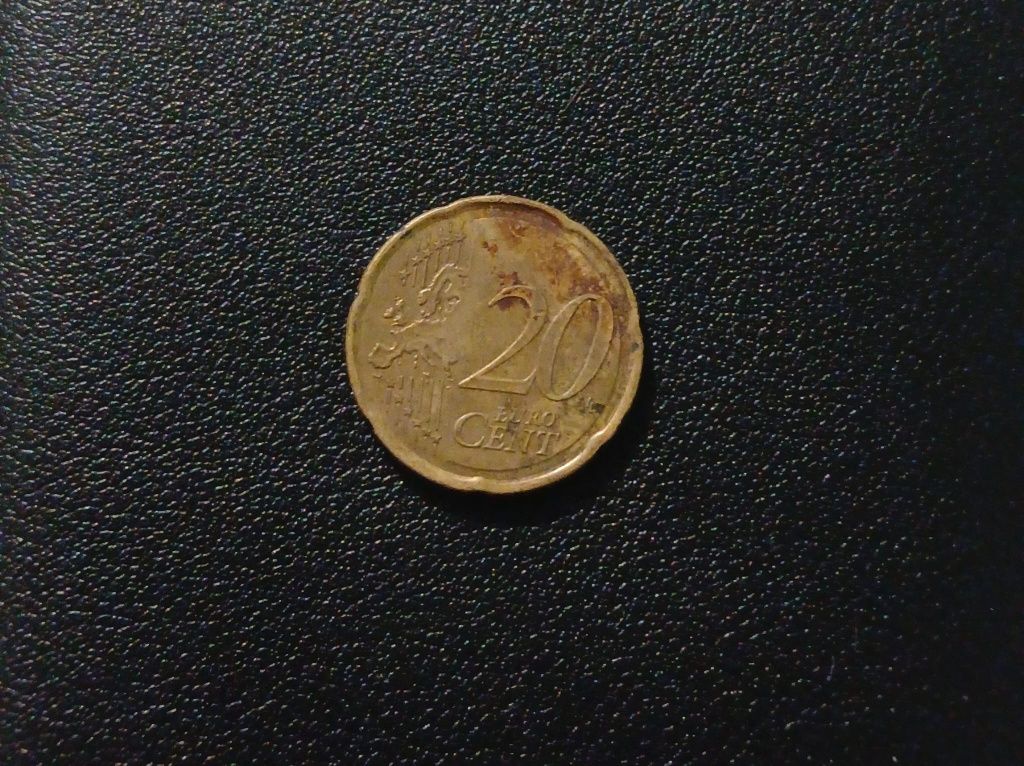 Monedă de 20 de cenți euro, Italia, Mac, 2002.
