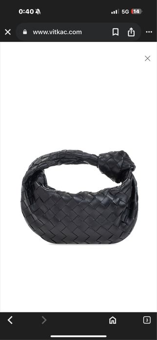 Bottega Естествена кожа дамска чанта