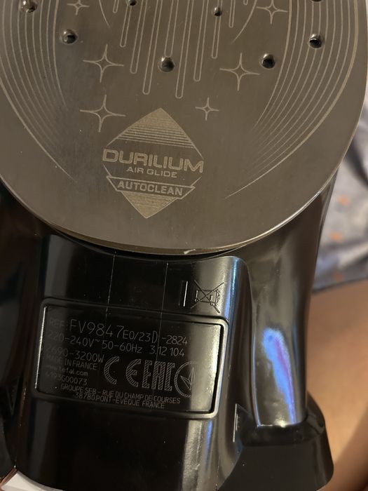 Fier de calcat Tefal Ultimate Pure 3200W-nou, fara ambalaj original