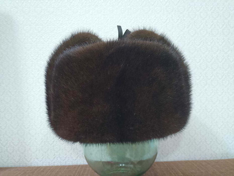 Ушанка натуральный мех.