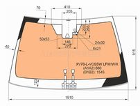 Стекло лобовое с полным обогревом + дд + камера TOYOTA CAMRY XV70 17-2