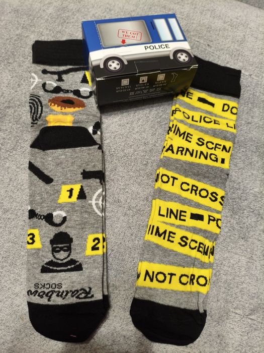 Șosete Rainbow Socks model Mașină de Poliție – 2 perechi, mărime 41-46