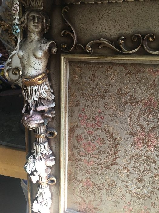 Impozante-consola cu oglinda-sculpturi manuale-Italia