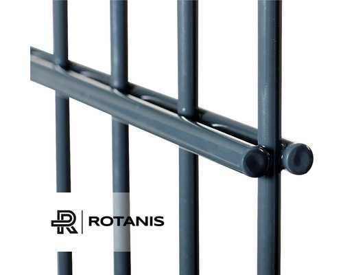 Plasa de gard panou 2D zincat fir dublu drept