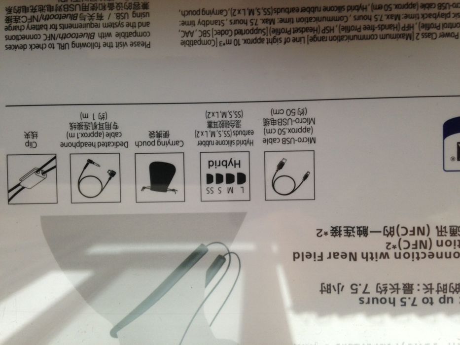 Casti audio cu microfon in-ear Sony MDREX750BT - sigilate