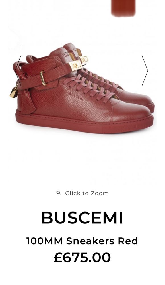 Sneakers BUSCEMI 100MM Red