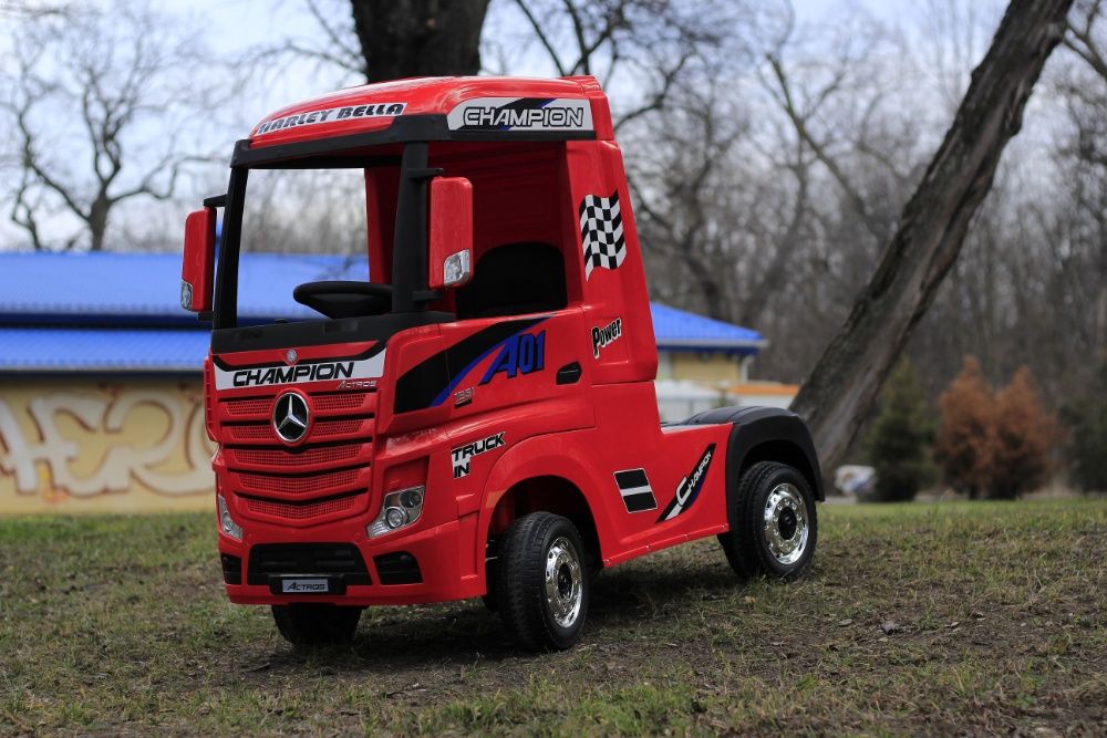 Camion electric Kinderauto Mercedes ACTROS 4x4 PREMIUM 4x45W #Rosu