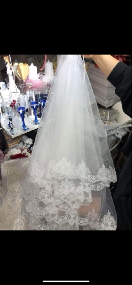 Rochie de mireasa noua cu eticheta plus voal cadou
