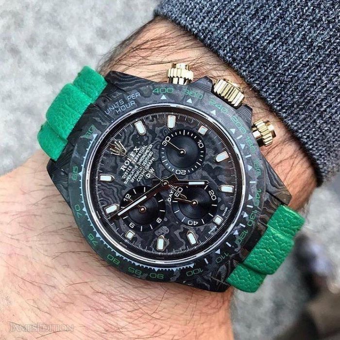 Rolex Daytona DIW EMERALD Carbon Limited Edition ETA 7750 Chronograph