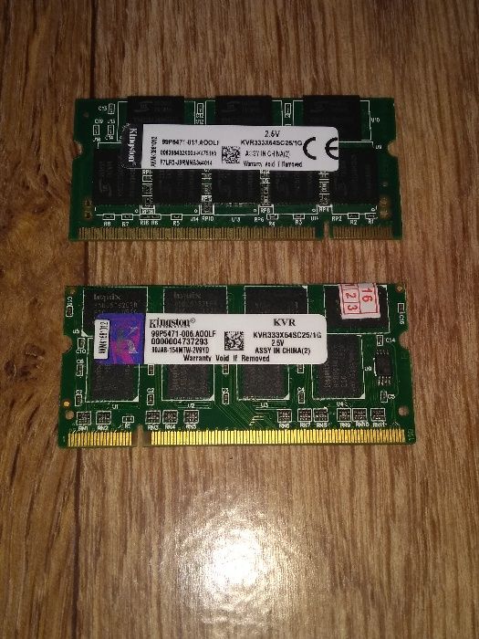 Продам память для ноутбука DDR 256 MB, 1G 333MHz, DDR2-800S 1GB Hynix