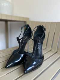 Pantofi lac negru Casadei