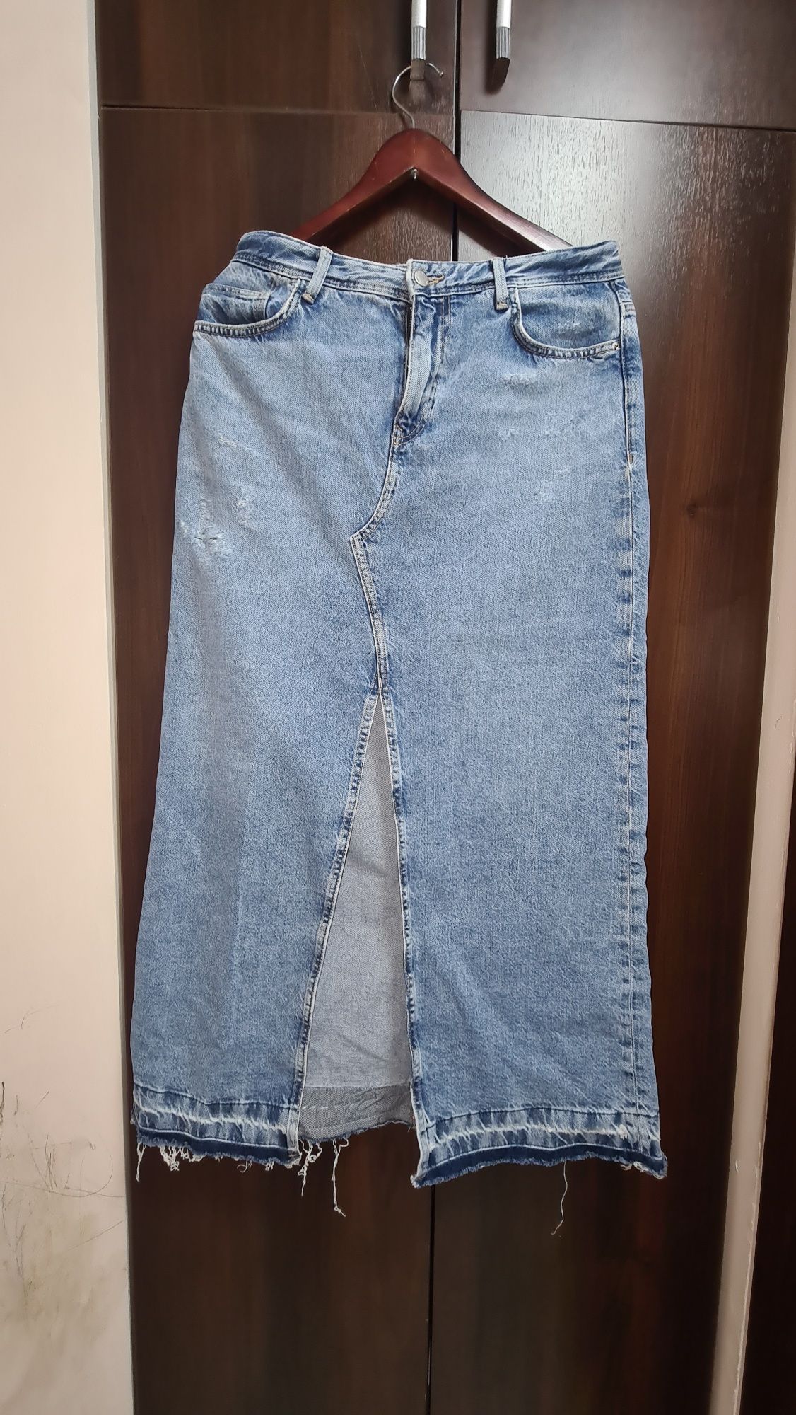 Юбка джинсовая зара