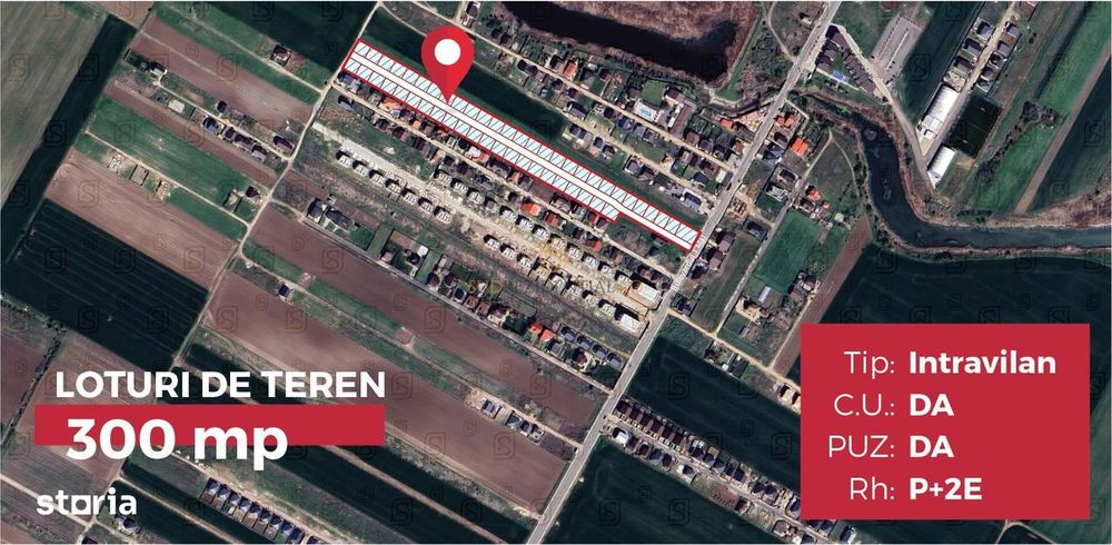 Comuna Vidra – loturi teren intravilan, 300 mp, acces drum principal
