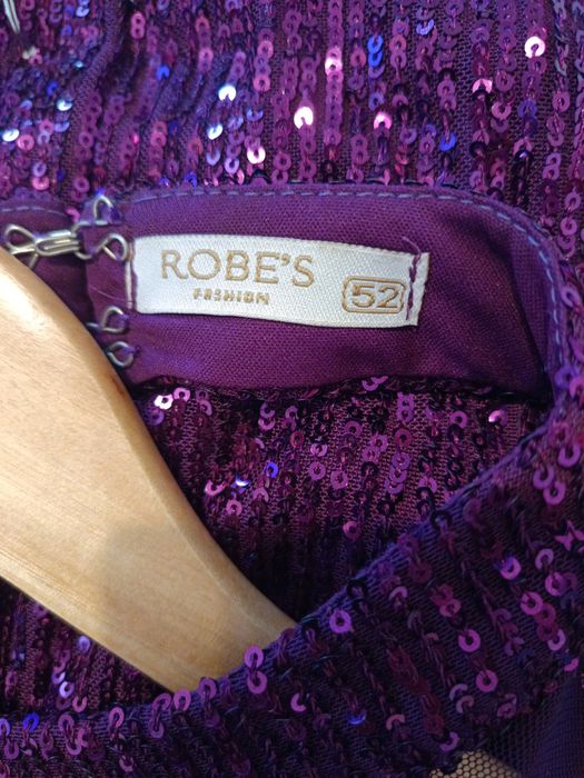 Нова лилава рокля с пайети 

Продавам но