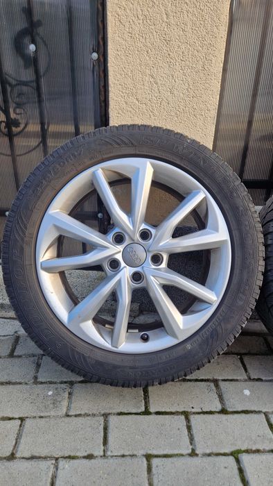 Jante originale Audi R17 cu anvelope de iarna (Seat, VW, Skoda, etc)