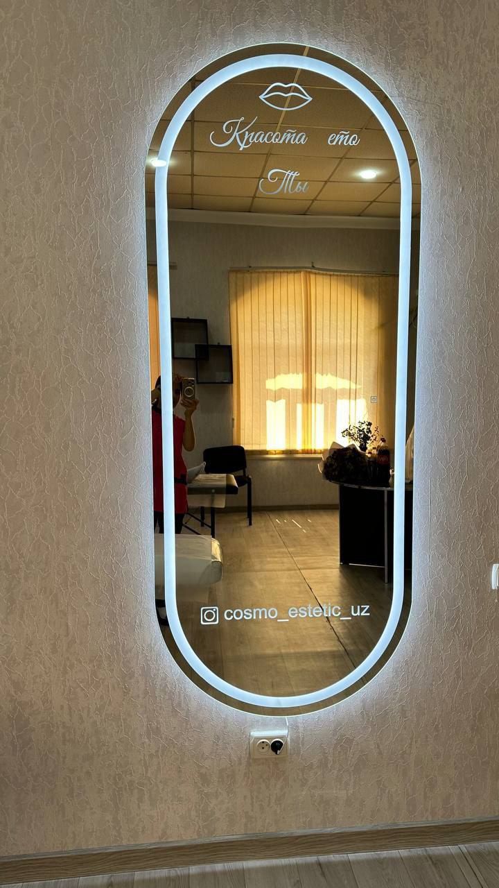 Romb shaklidagi dekor oyna va LED ko‘zgu oynalari sotiladi