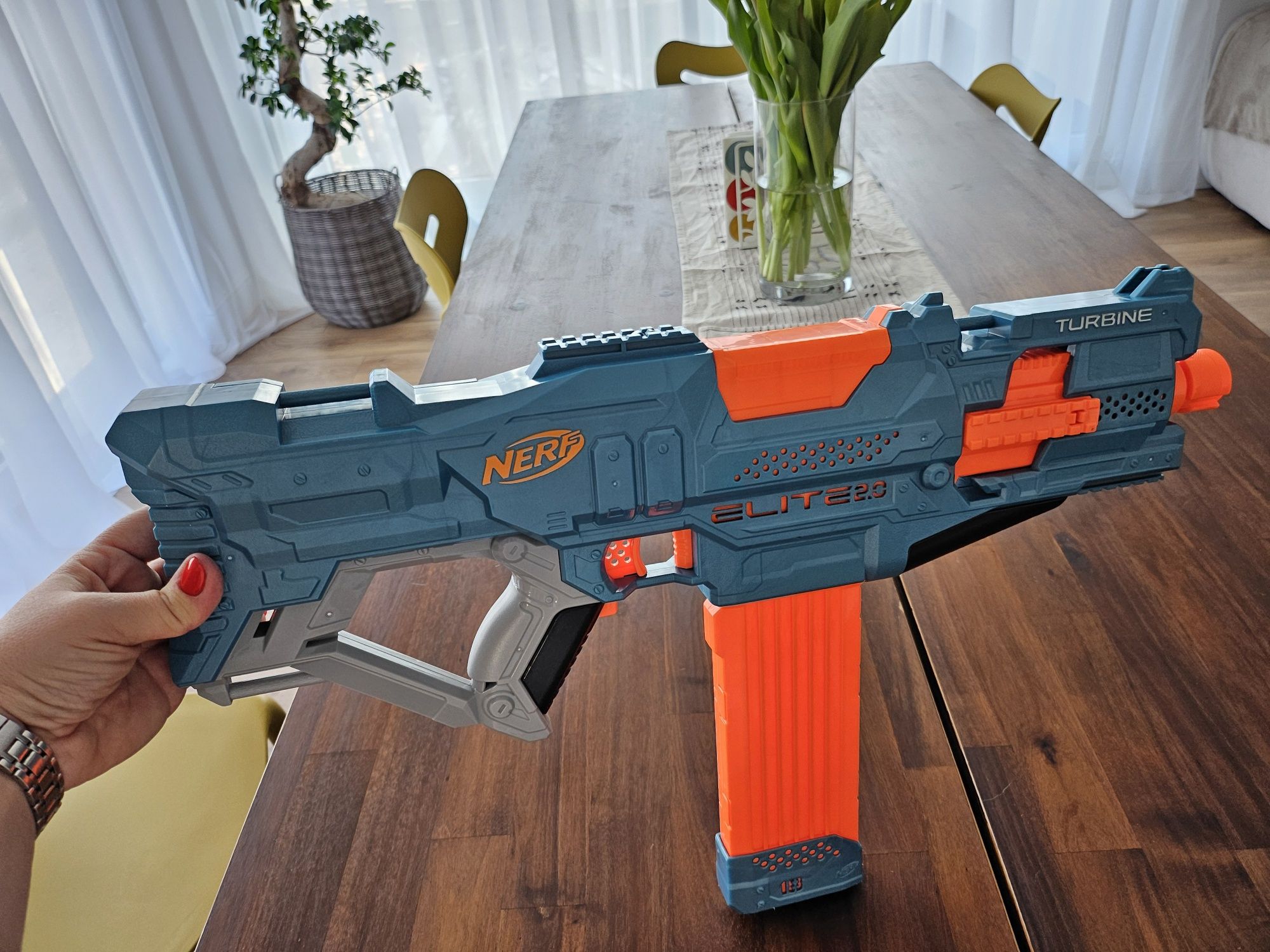 Vând arma jucarie Nerf Turbine + 6 gloante