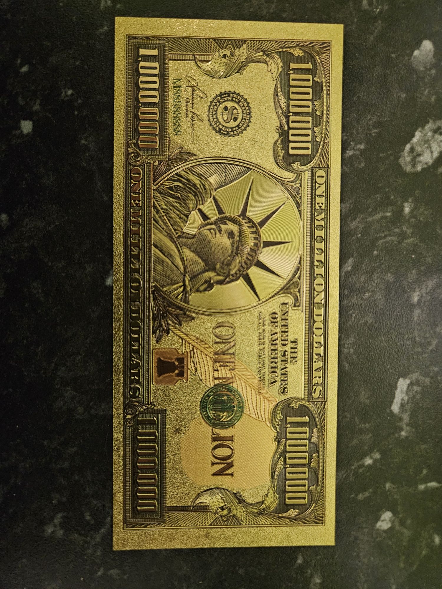 Златна банкнота 1 Милион (USD) Долара